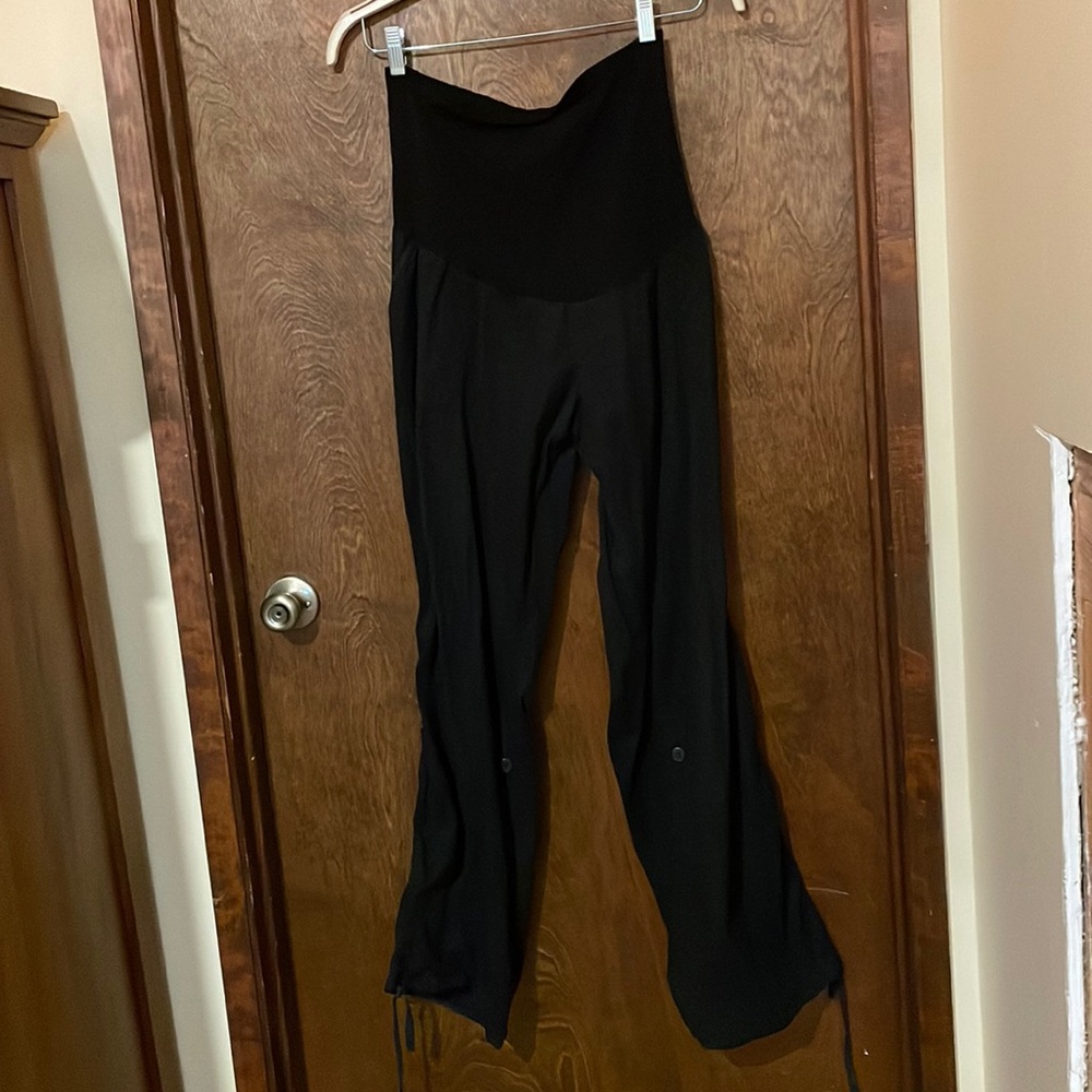 Motherhood Maternity secret fit adjustable parachute pants